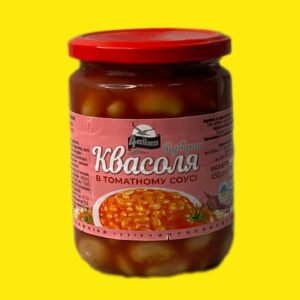 Квасоля фірмова в томатному соусі Чайка  с/б 450г