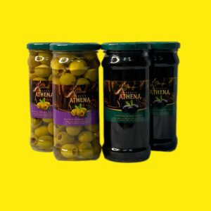 Оливки та маслини Атена без кісточки 370г