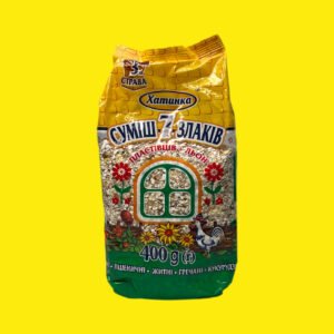 Пластівці 7злаків +льон Хатинка 400г