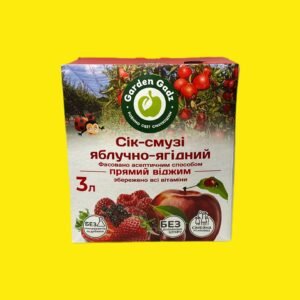 Сік-смузі яблучно-ягідний з м’якоттю 3л