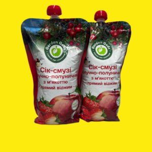 Сік Гадз яблучно-полуничний з мякоттю д\п 1л